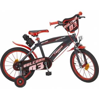 👉 Rood zwart jongens Toimsa - Volcano 16 Inch 25,4 Cm Knijprem Rood/zwart 8422084162252