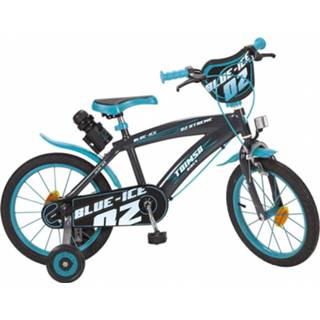 👉 Blauw zwart aluminium jongens Toimsa Blue Ice 16 Inch 25,4 cm Knijprem Zwart/Blauw 8422084162269