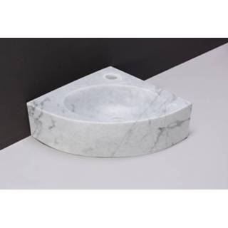 👉 Fontein carrara Forzalaqua Turino Gepolijst Met Kraangat 30x30x10 cm 8719304291497