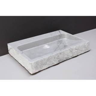 👉 Wastafel carrara Forzalaqua Palermo Gepolijst & Gekapt 60x40x9 cm Zonder Kraangat 8719304295310