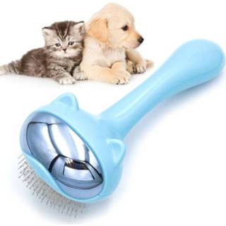 👉 Pet Space Cat Comb Grooming Needle Combing Dog Hair Removal Brush (Blauw)