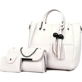 👉 Schoudertas PU active bagage vrouwen 3 in 1 Casual Dames Handtas Messenger Bag met Bear Tassel 6922439930526