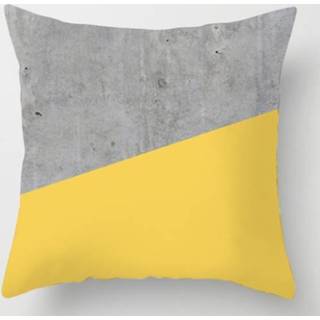 👉 2 STKS 45x45cm Geel Gestreepte Kussensloop Geometrisch Sierkussen Kussensloop Afdrukken Kussen Kussensloop Slaapkamer Kantoor, Grootte: 450 * 450 mm (16)