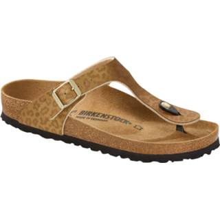 👉 Goud vrouwen Birkenstock Cl. gizeh leopard gold regular bf smu 4043734883545