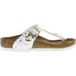 👉 Wit vrouwen Birkenstock Cl. gizeh confetti white narrow 4043734660382