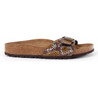👉 Bruin vrouwen Birkenstock Madrid python brown narrow mikrofiber 4043734915628 4043734915666 4043734915703 4043734915741