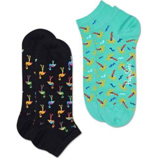 👉 Sock ondermode male men print Happy Socks flamingo low color