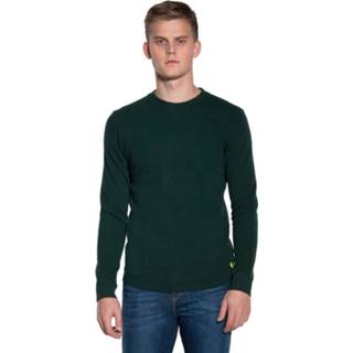 👉 Shirt groen katoen l t-shirts male Scotch & Soda T-shirt met lange mouwen 8718859592424