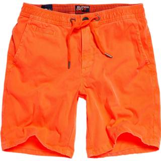 👉 Korte broek oranje l male Superdry m7110017a sunscorched short mmf fluro coral -