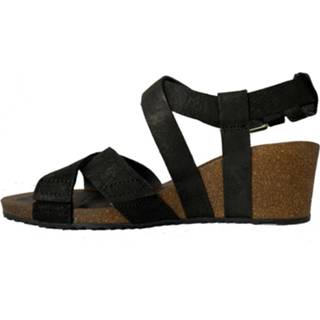 👉 Sandaal zwart vrouwen Teva Sandalen mahonia wedge cross strap