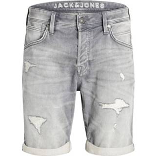 👉 Spijkerbroek grijs denim l male Jack & Jones Jeans short 12166282 013 grey -