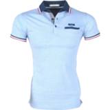 👉 Blauw m male mannen Deeluxe heren polo borstzak drexler - 8720086099973