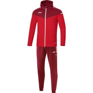 👉 Trainingspak rood polyester voetbal mannen male Jako champ 2.0 met kap m9420-01 4059562390858