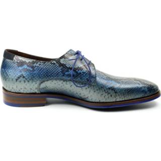 👉 Lage veterschoenen male blauw Floris van Bommel 1829 veterschoen