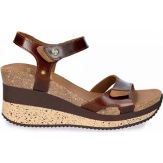 👉 Sandaal bruin leer vrouwen brons Panama Jack sleehak sport 8434823315201