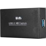 👉 Zwart active WIMI EC288 USB 3.0 HDMI 1080P video-opnameapparaat Stream Box, stuurprogramma niet nodig (zwart) 6922047747875