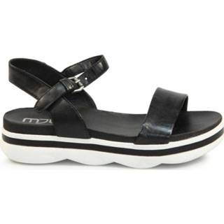 Schoenen zwart leer damesschoenen vrouwen Mjus sandalen