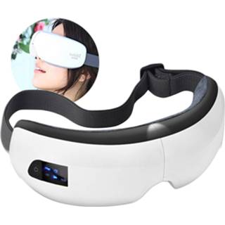 👉 Massager wit active Smart Hot Compress Eye Pressure Massager, ondersteuning voor Bluetooth-muziekweergave (wit) 6922949594461