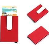 👉 Creditcardhouder rood active Tassen>Huis&Tuin Mat antimagnetische effen kleur geldclip portemonnee, maat: 10 * 6,6 cm (rood) 6019951131187