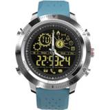 👉 Smartwatch blauw active NX02 Sport IP67 Waterdichte ondersteuning Tracker Calorieën Stappenteller Stopwatch Oproep SMS-herinnering (blauw)