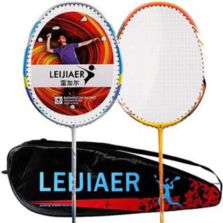 👉 Badmintonracket active entertainment LEIJIAER 8506 van carboncomposiet + set 5 zweetbandjes voor volwassenen 6922036137519