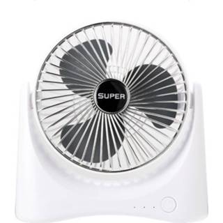👉 Batterij zilver active 168 4.5W USB / droge aangedreven mini draagbare drie snelheden verstelbare desktop huishoudelijke luchtcirculatie ventilator (zilver) 6922774798881