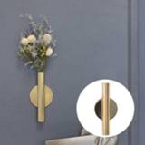 👉 Home Wanddecoratie Hangende decoratie Kunstbloem Metalen houder Vaaspot (goud)