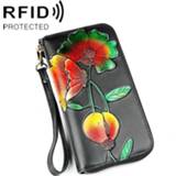 👉 Portemonnee active Tassen>Huis&Tuin vrouwen 907 Antimagnetic RFID Dames Bloempatroon Grote Capaciteit Hand Telefoon Tas met Kaartsleuven (Kleur) 6019954457499