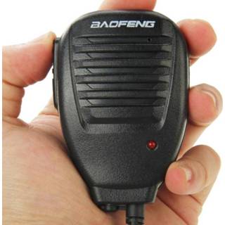 👉 Clipon zwart active Clip-on luidsprekermicrofoon voor walkietalkies, 3,5 mm + 2,5 oortelefoon microfoonstekker (zwart) 6922234677008