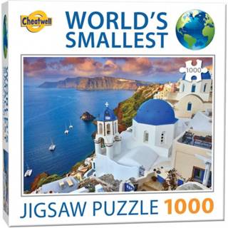 👉 Puzzel World's Smallest - Santorini (1000 stukjes) 5015766013978