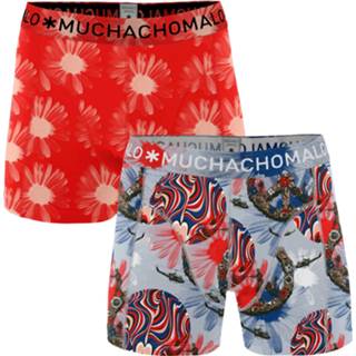 👉 Boxershort multicoloured mannen s katoen Heren 2-pack Boxershorts Flower Power 8718168851250