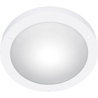 👉 Plafondlamp wit aluminium LED - Trion Condi Opbouw Rond Spatwaterdicht IP44 E27 Fitting Mat Ø310mm 6013901065027