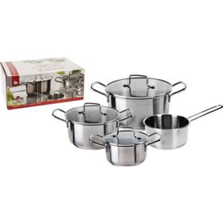 👉 Pannenset RVS active Platinum - 4-delig 8719202855555