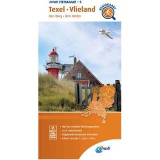 👉 Fietskaart Texel, Vlieland 1:66.666 - Anwb 9789018047061