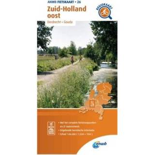 👉 Fietskaart Zuid-Holland Oost 1:66.666 - Anwb 9789018047276