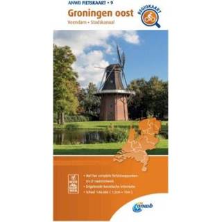 👉 Fietskaart Groningen Oost 1:66.666 - Anwb 9789018047108