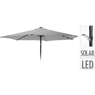 👉 Parasol grijs active met verlichting - 270cm licht 8719001012845