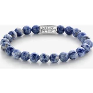 👉 Rose armband blauw m Rebel & RR-80079-S Dutch Delfts Blue 8719956866883