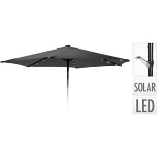 👉 Parasol antraciet active met verlichting - 270cm 8719001012814