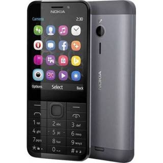 👉 Dual-sim telefoon grijs Nokia 230 Zilver-grijs 6438158752825