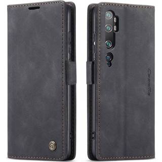 👉 Portemonnee zwart active CaseMe - Xiaomi Mi Note 10 (Pro) hoesje Wallet Book Case Magneetsluiting 8719793081913