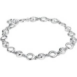 👉 Zirkonia active zilver Opengewerkte Armband van