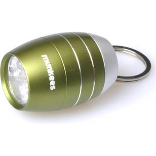 👉 Sleutelhanger lampje groen aluminium Munkees lamp vatvormig 6-LED 8719817622146