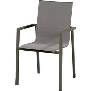 👉 Stapel stoel carbon Aluminium Tuinmeubelen Taste by 4 Seasons | Stapelstoel Bari Matt 8718144566321