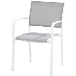 👉 Stapel stoel Aluminium Tuinmeubelen wit Taste by 4 Seasons | Stapelstoel Tosca White 8718144557497