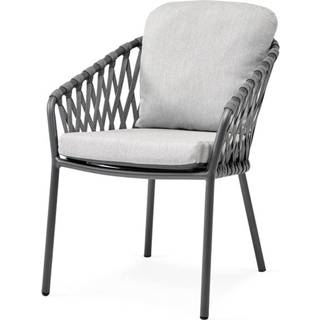 👉 Terrasstoel grijs nappa carbon Aluminium Tuinmeubelen SUNS | Tuinstoel CW Grey 1118955070524