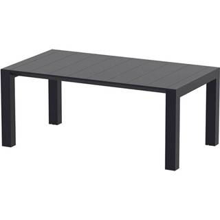 👉 Uitschuifbare tafel zwart Kunststof Tuinmeubelen Fonteyn | Vegas 180-220 cm x 100 Design 8697443557646