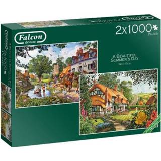 👉 Puzzel The Woodland Cottage 2x 1000 Stukjes 8710126112946