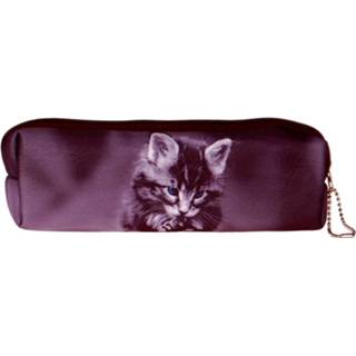 👉 Etui meisjes bruin poes-