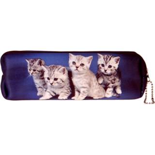 👉 Etui meisjes bruin poesjes-